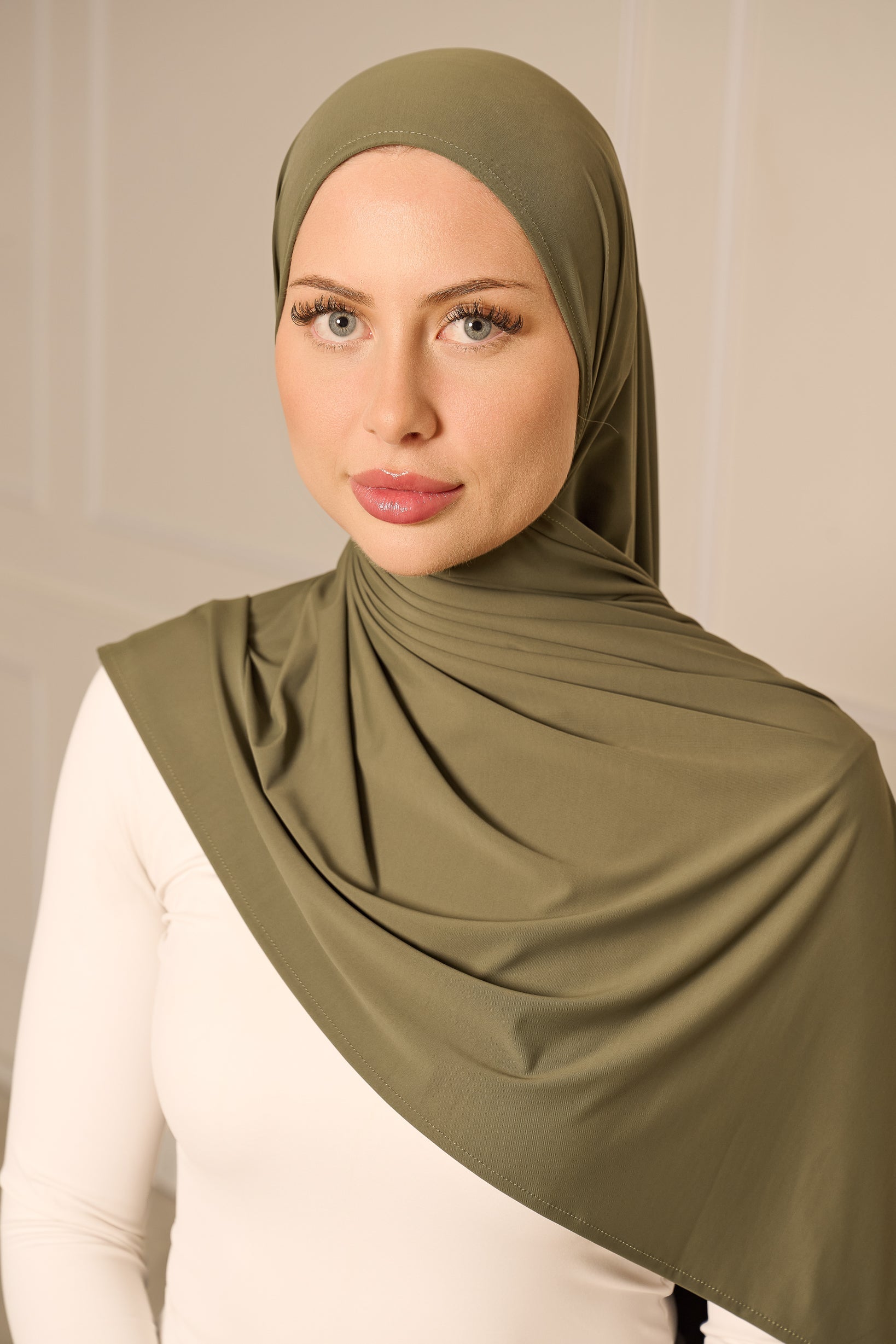 Liquid Jersey Hijab - Shades of Green