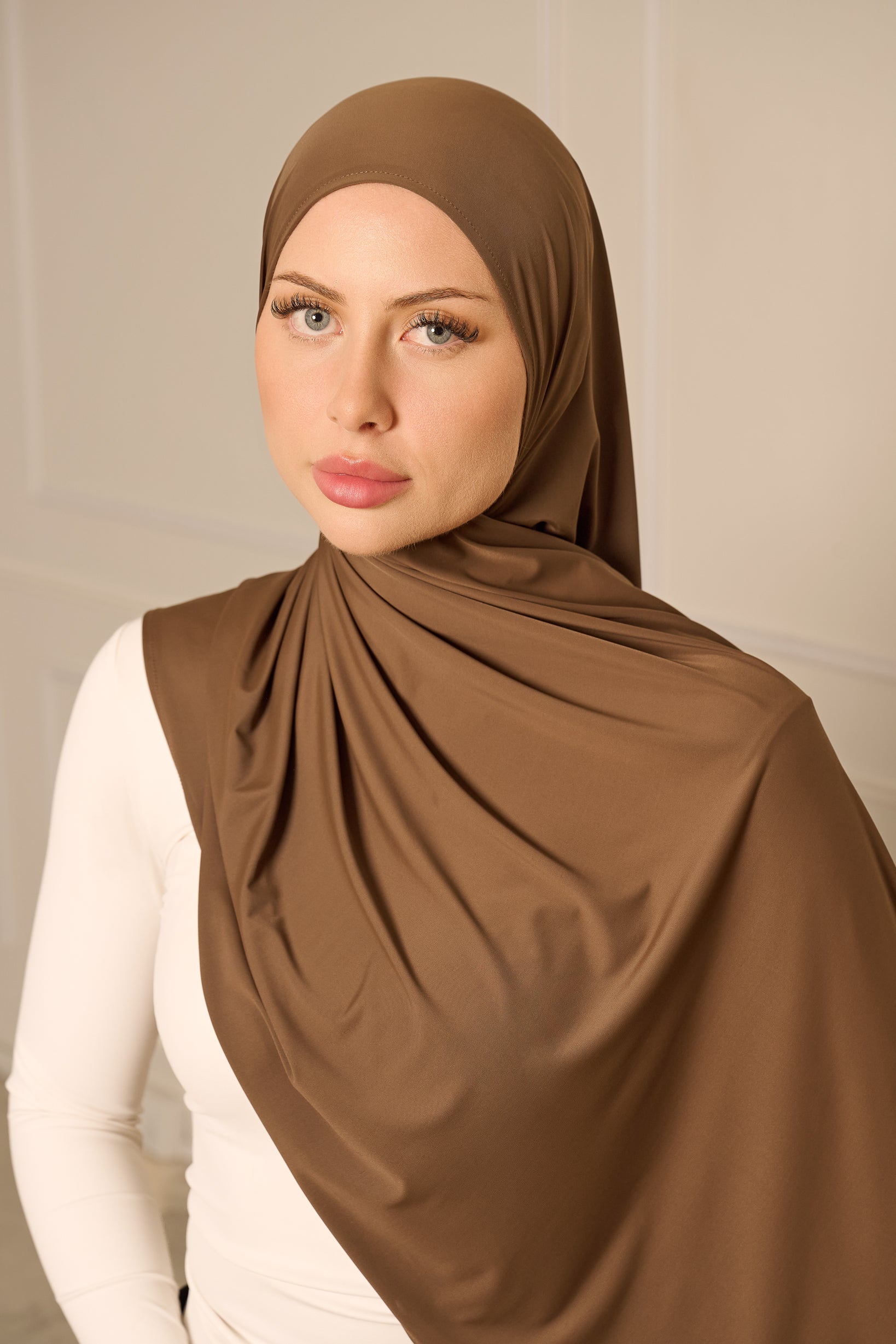 Liquid Jersey Hijab - Shades of Brown
