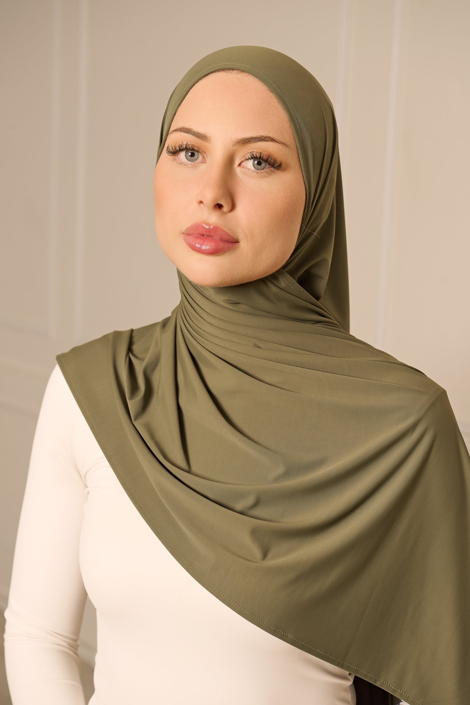 Liquid Jersey Hijab - Shades of Green