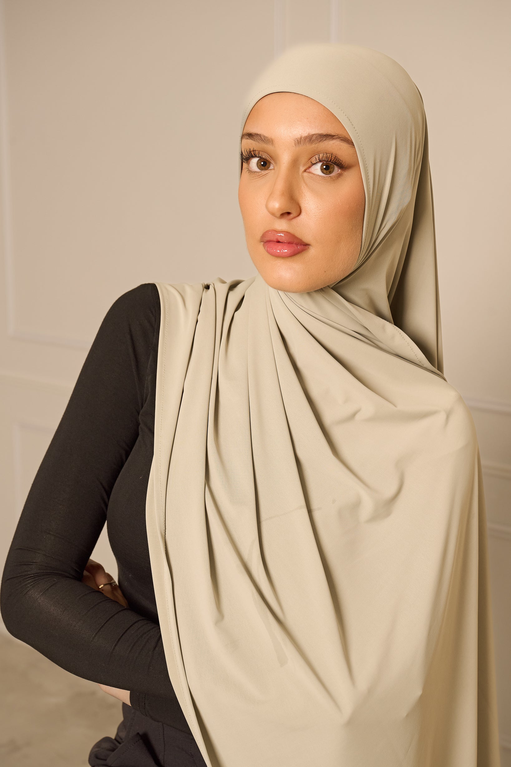 Liquid Jersey Hijab - Shades of Green