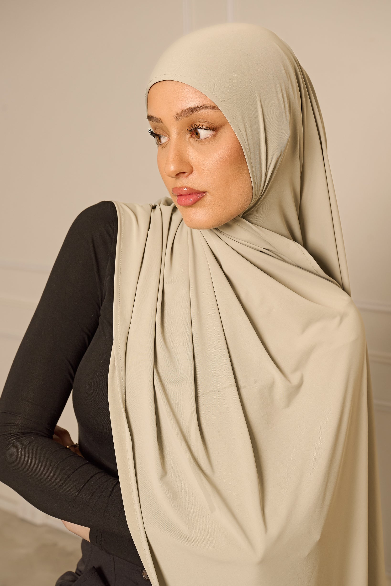 Liquid Jersey Hijab - Shades of Green