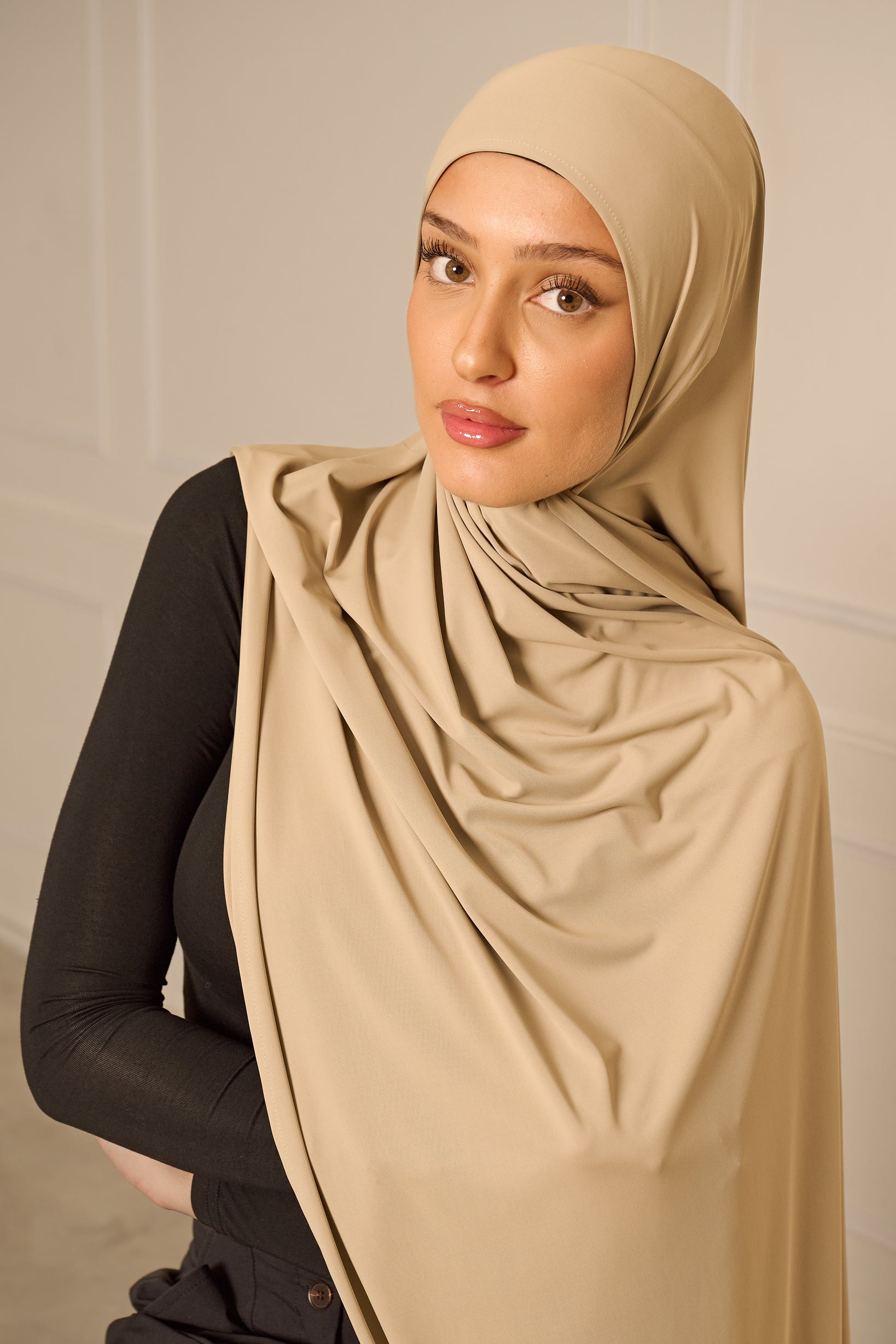 Liquid Jersey Hijab - Shades of Brown