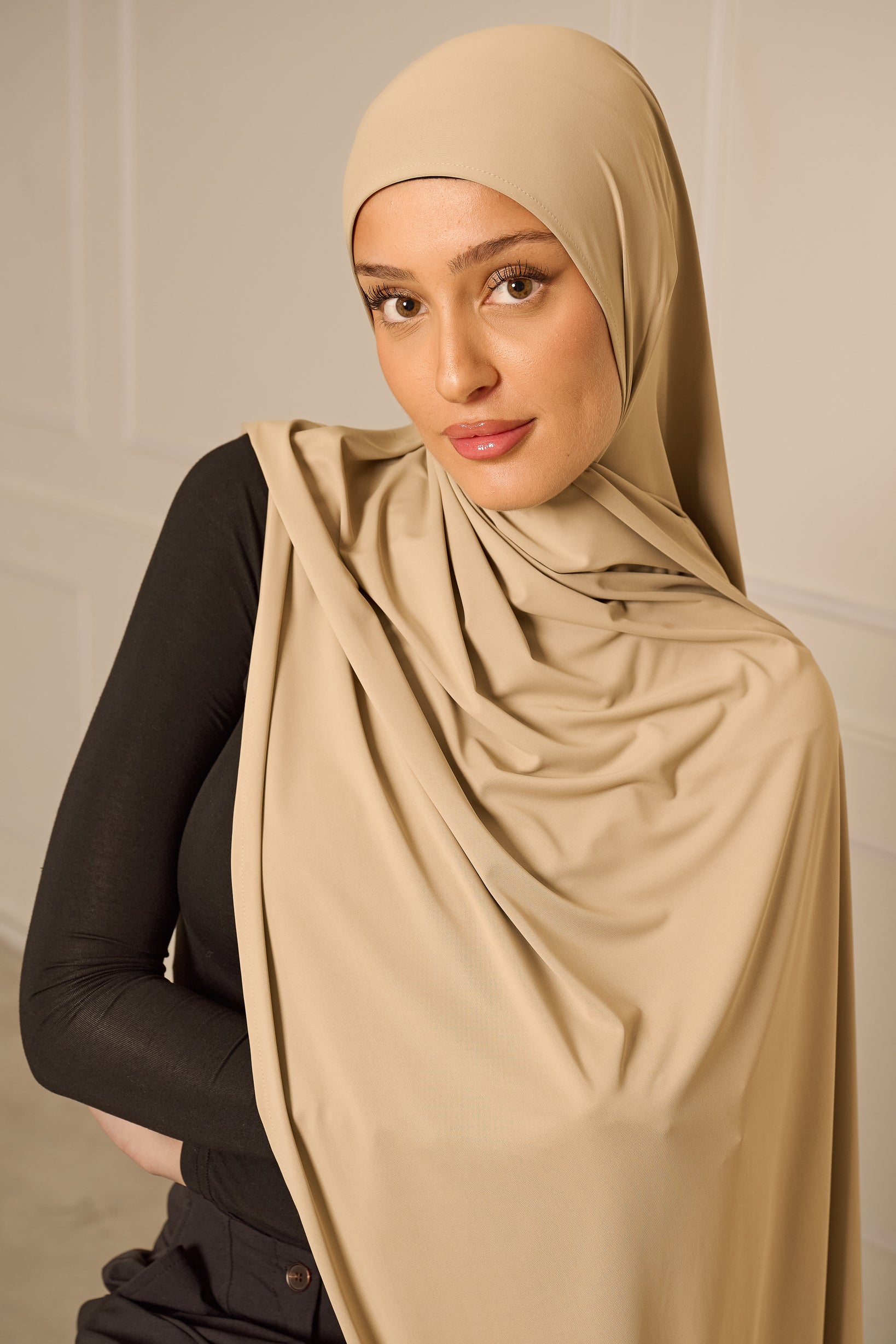 Liquid Jersey Hijab - Shades of Brown